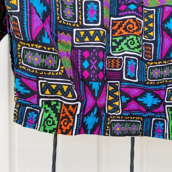 Vintage light wind breaker bomber jacket busy snap close - Picture 11 of 12